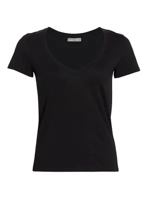 Plunging V-Neck T-Shirt