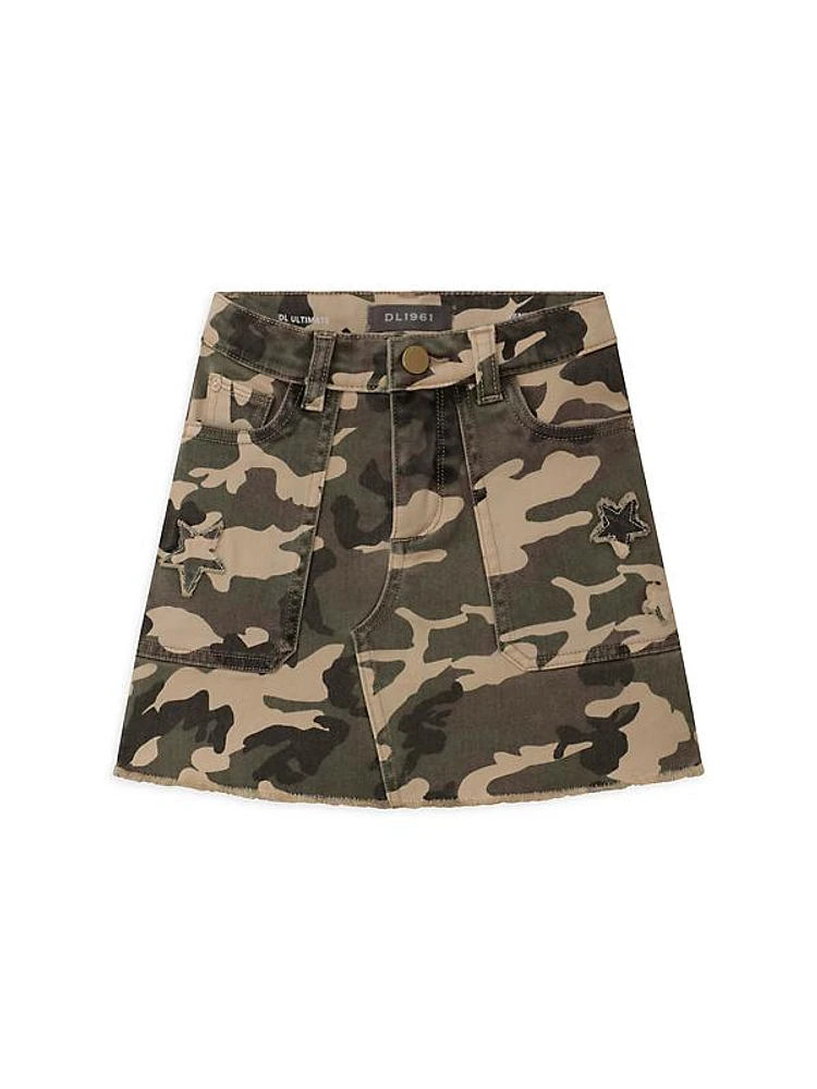 Little Girl's Jenny Camouflage Mini Skirt