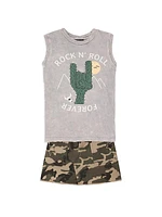 Little Girl's Jenny Camouflage Mini Skirt