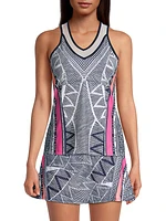 Santa Fe Glow Printed Jersey Tennis Tank