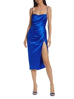 Jasalina Ruched Silk Dress