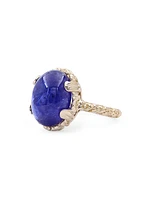 Luxury 18K Yellow Gold & Tanzanite Ring