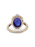 Luxury 18K Yellow Gold & Tanzanite Ring