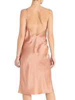 Valencia Bond Silk Satin Slip Dress