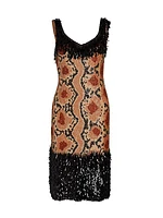 Damaras Beaded & Sequin-Fringe Dress