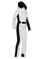 Parry Faux-Fur-Trim Ski Jumpsuit