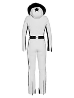 Parry Faux-Fur-Trim Ski Jumpsuit