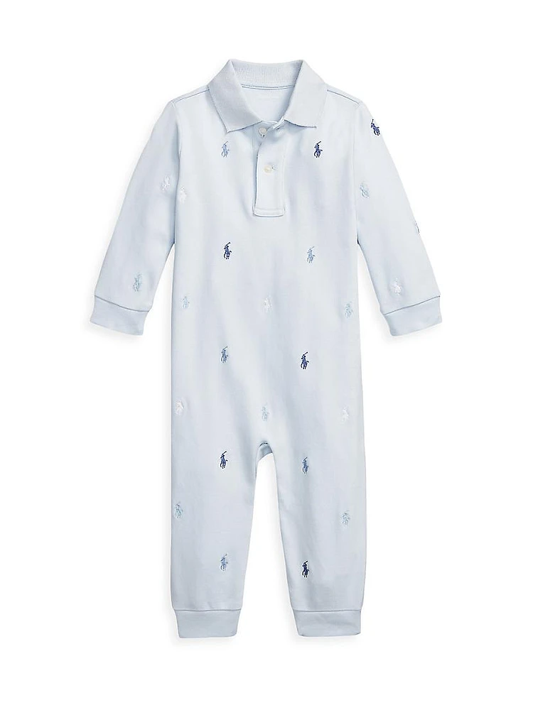 Baby Boy's Interlock Cotton Onesie