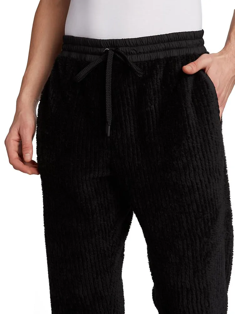 Textured Drawstring Jogger Sweatpants