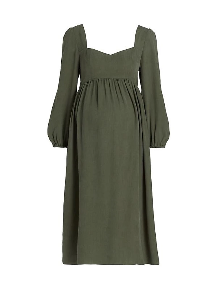 Sophie Square-Neck Midi-Dress