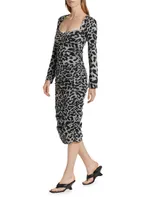 Blondie Leopard Knit Dress