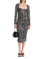 Blondie Leopard Knit Dress