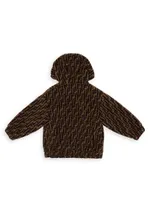 Kid's FF Logo Sherpa Hooded Jacket