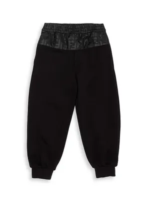 Boy's Nylon FF Logo Sweatpants