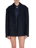 Men's Tailored Wool Short Coat