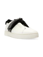 Asymmetric Clarita Leather Slip-On Sneakers