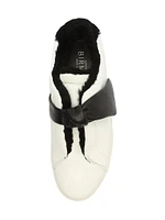 Asymmetric Clarita Leather Slip-On Sneakers