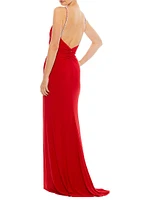 Ieena Draped Column Gown