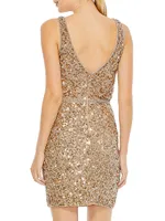 Sequined Body-con Mini Dress