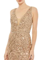 Sequined Body-con Mini Dress