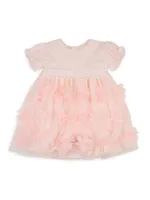 Baby Girl's Peach Blossom Floral Dress