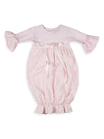 Baby Girl's Sweet Rose Bubble Gown