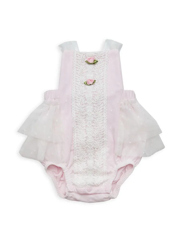 Baby Girl's Grace Lace Bubble Sunsuit