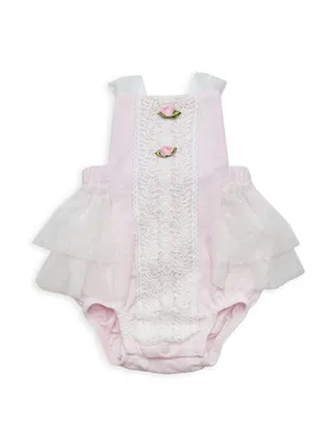 Baby Girl's Grace Lace Bubble Sunsuit