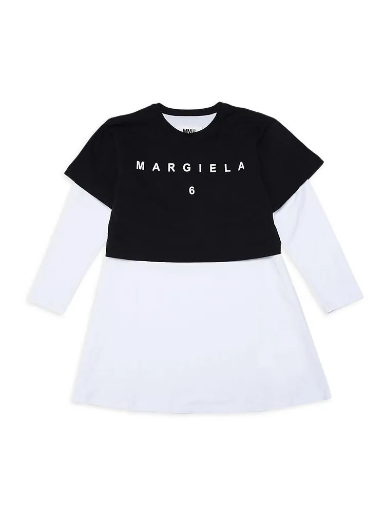 Little Girl's & Colorblock Logo Dress