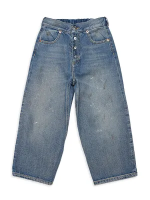 Little Boy's & Wide-Leg Jeans