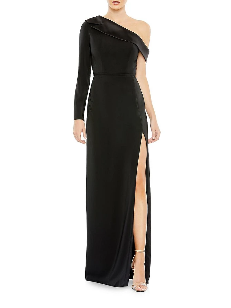 Satin Tuxedo Gown