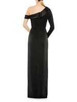 Satin Tuxedo Gown