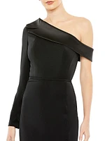 Satin Tuxedo Gown