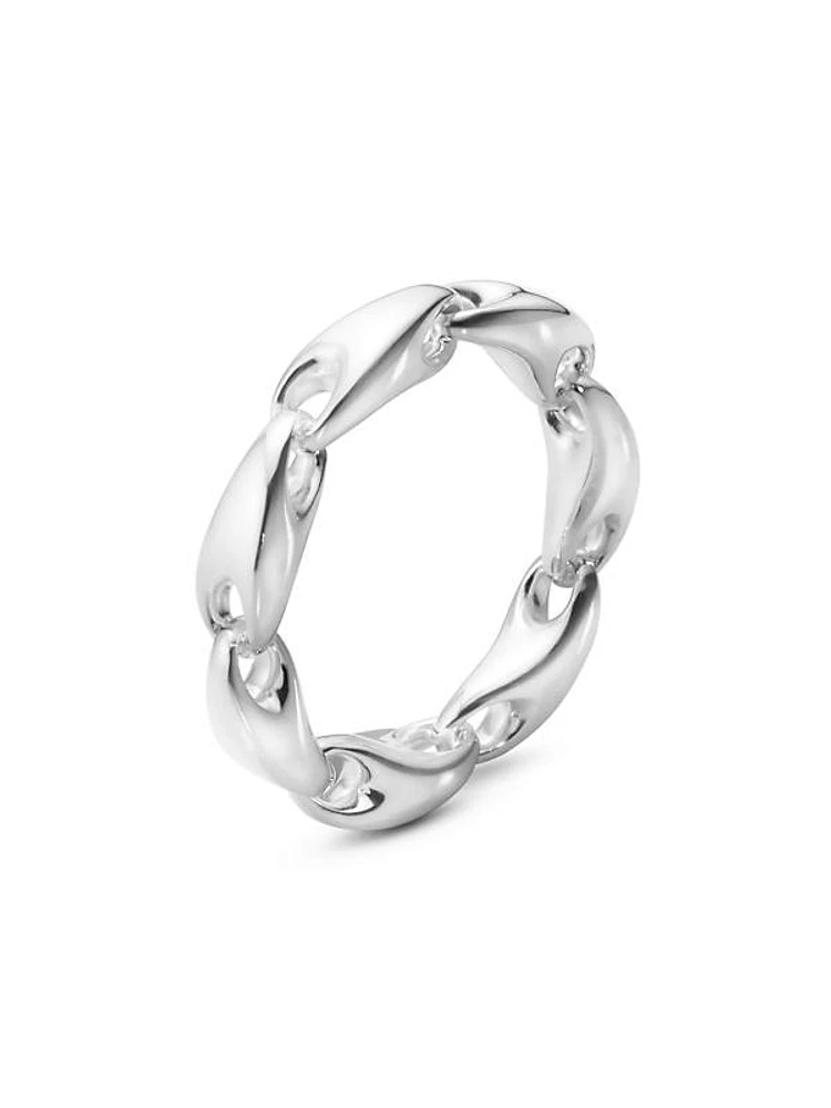 Reflect Sterling Silver Small Chain Ring