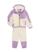 Little Girl's & Neige Orsetto Jacket