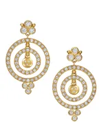 Florence95 18K Yellow Gold, Moonstone, & Diamond Drop Earrings