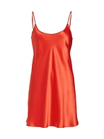 Silk Satin Short Slip Nightgown