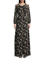 Jasmine Cut-Out Floral Gown