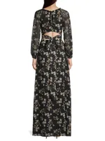 Jasmine Cut-Out Floral Gown