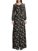 Jasmine Cut-Out Floral Gown