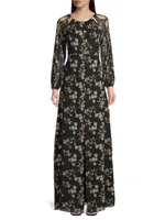 Jasmine Cut-Out Floral Gown