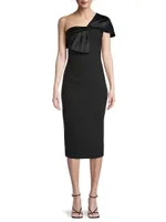 Sandra Asymmetric Bow Dress