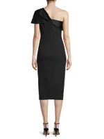 Sandra Asymmetric Bow Dress