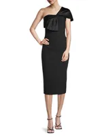 Sandra Asymmetric Bow Dress