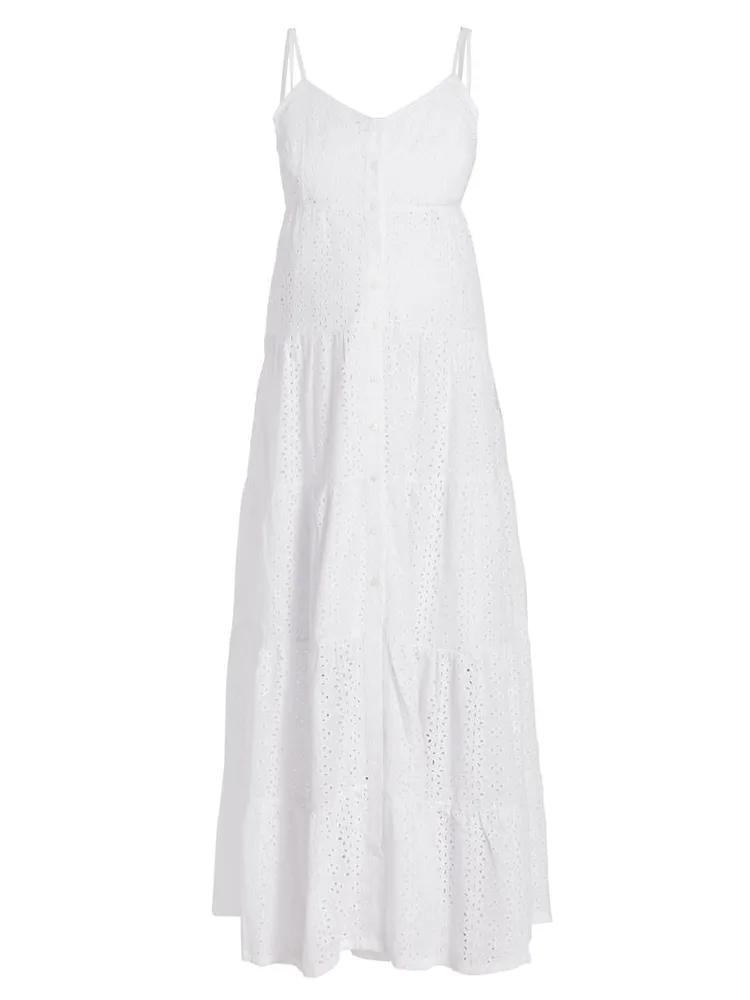 Lisboa Eyelet Maxi Dress