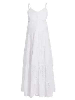 Lisboa Eyelet Maxi Dress