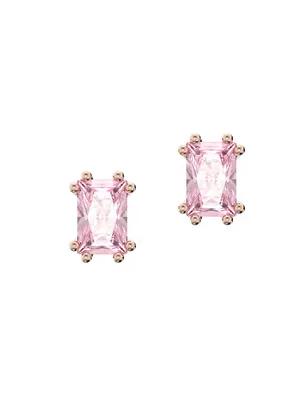 Stilla Rose-Goldtone & Crystal Stud Earrings