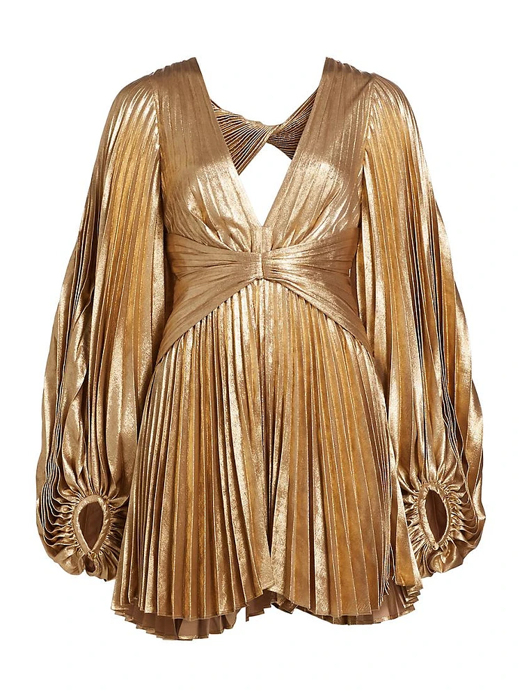 Geneva Metallic Minidress