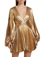 Geneva Metallic Minidress