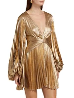 Geneva Metallic Minidress